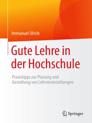 cover image of Gute Lehre in der Hochschule